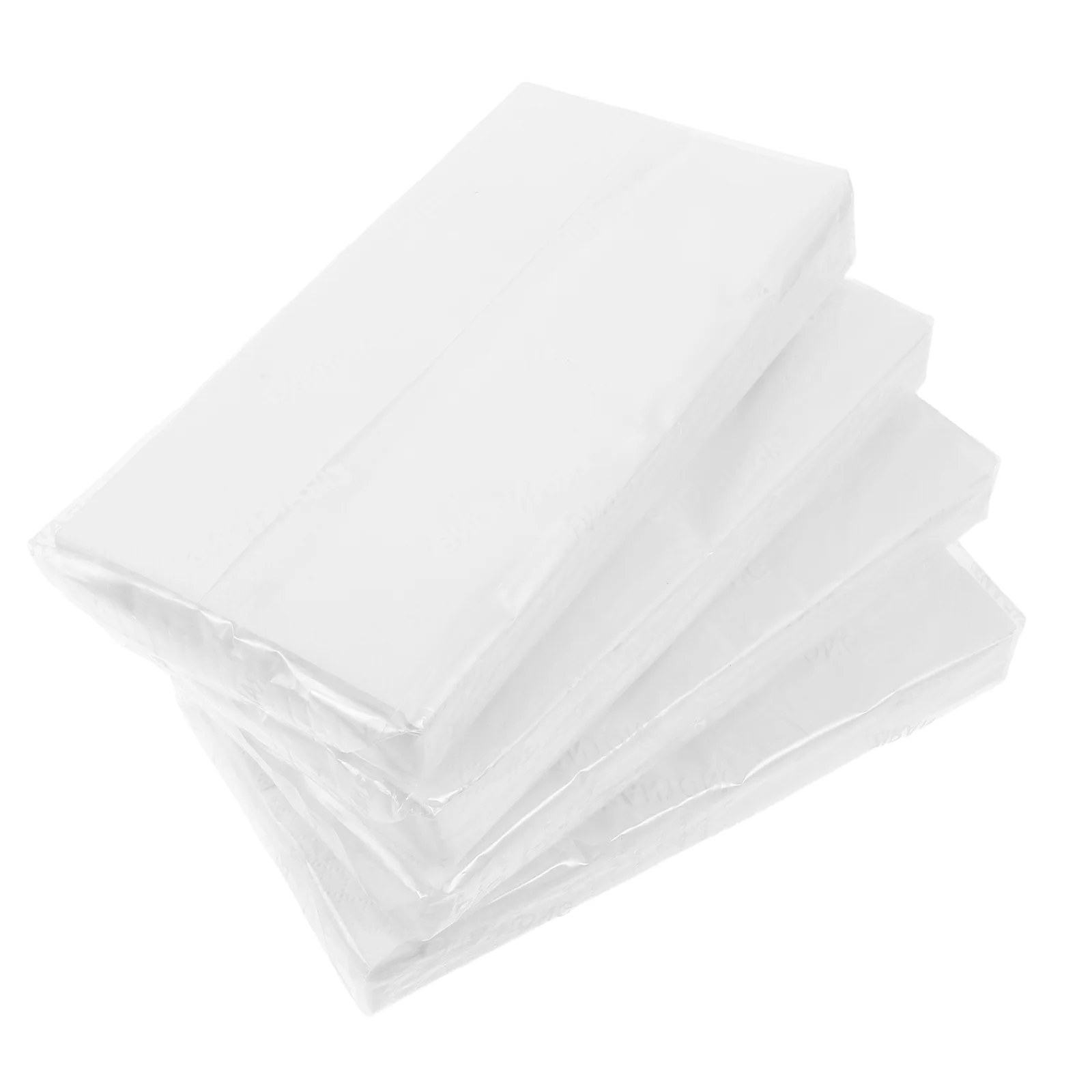 Car Tissue 4 Packs White 3 Layer Unscented Paper Towels Refillable Compact Portable Travel Napkins Facial Cloth