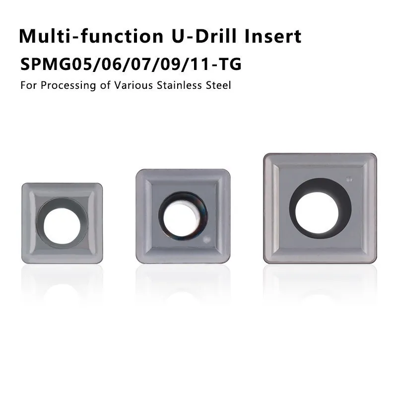Drill Bit Carbide Insert SPMG CNC Lathe Turning Blade SPMG0110408 SPMG050204 SPMG060204 SPMG07T0308 SPMG090408 Cutting Tool
