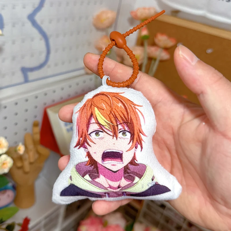 Shinonome Akito 10cm Stuffed Plush Anime Bag Voice Pendant Plush Keychain Voice Wrist Hanging Doll Adult Children Cute Gift Toys
