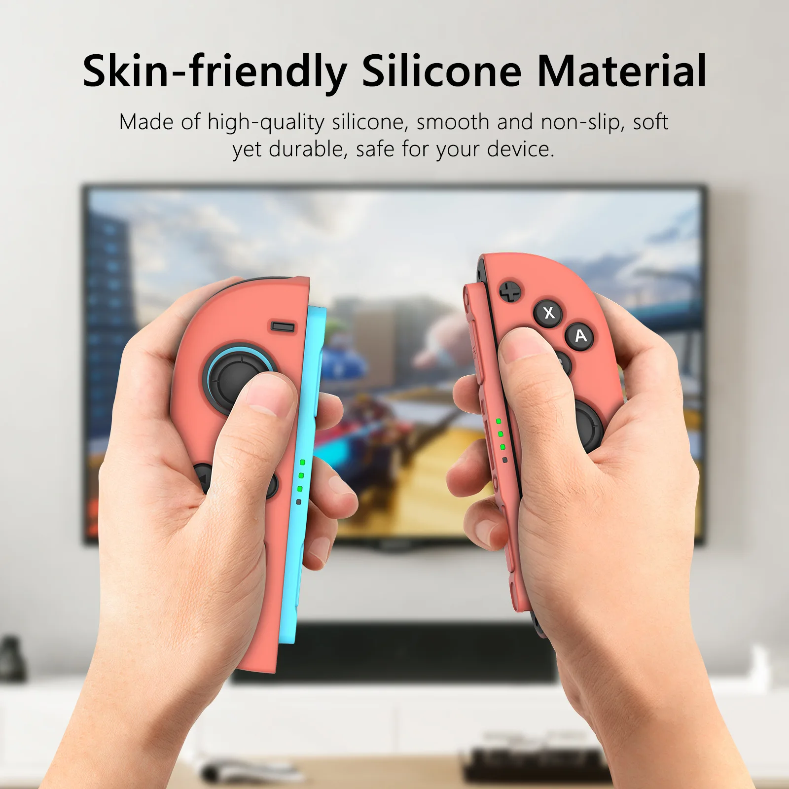 Para NS Switch 2 Joy-Con controlador mango funda protectora de silicona cubierta de protección antideslizante cubierta de protección antideslizante
