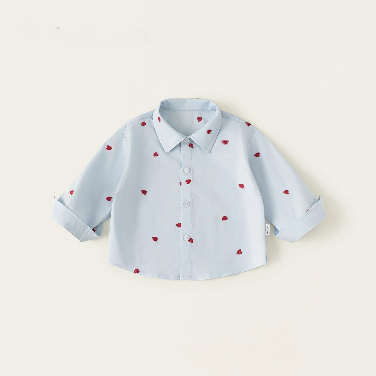 Shirt Sweet and Caring Childrens Long Sleeved Spring and Autumn Loose Collared Childrens Shirt Fashion Trend