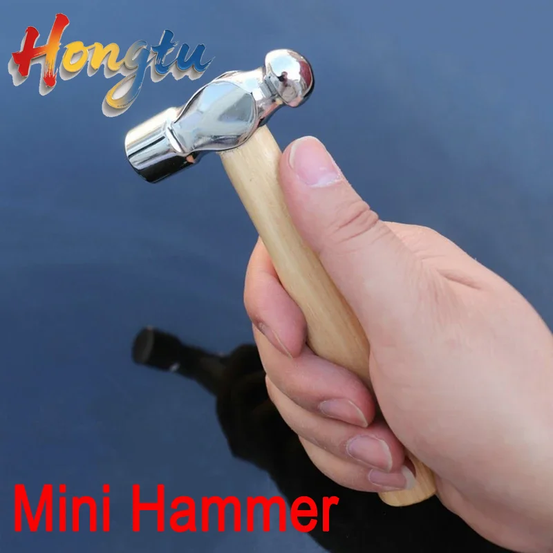 

Hongtu Ball Hammer Carbon Steel Hammer Mini Hammer Car Escape Tool Smashing Walnut Hammer Silver for Head Hammer for Household