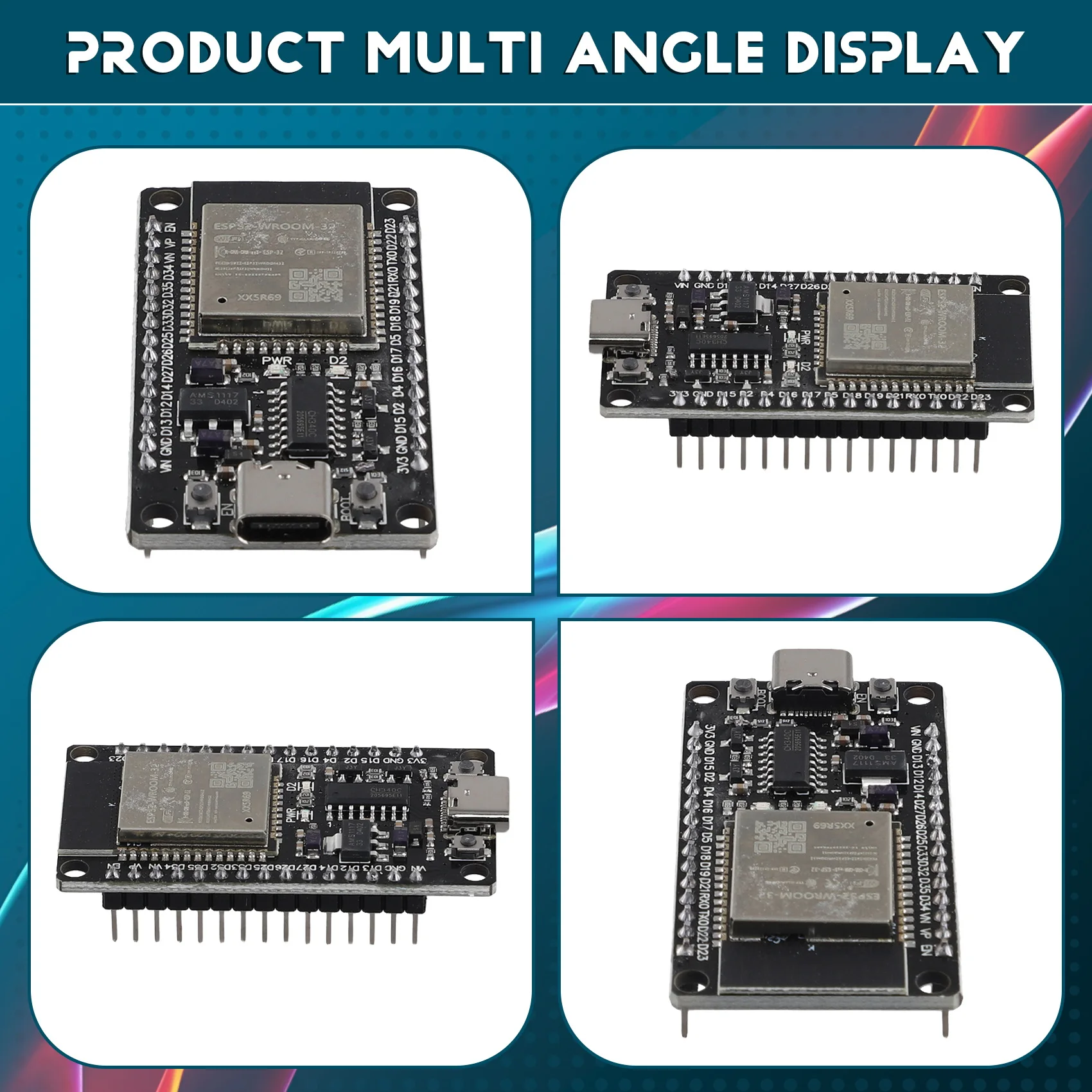 GFR5-ESP32 WROOM-32 Development Board Type-C CH340C Dual Core Module