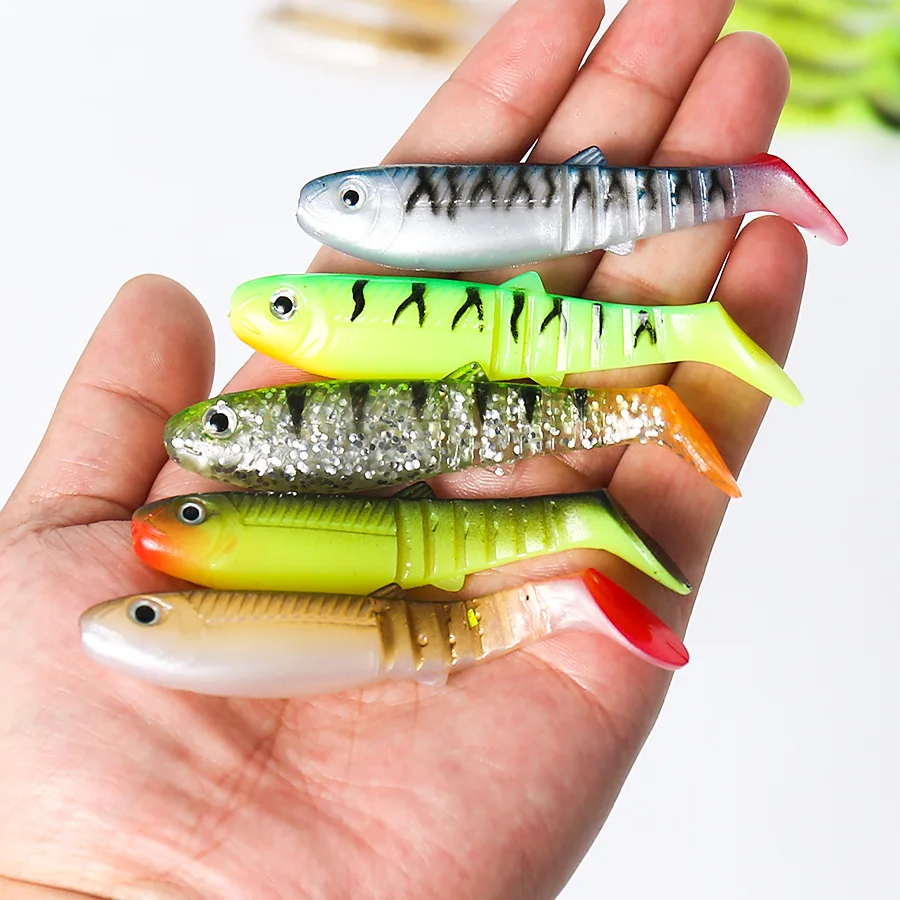 10 Stück Lua-Köder, 9 cm, 5,8 g, Nachahmung von Angelködern, Meeresangeln, Sprühfarbe, 3D-Fisheyes, weicher Köder, mehrfarbig, erhältlich, Flussstrom