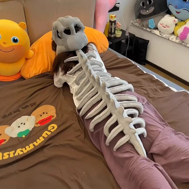 

Lifelike Dinosaur Skeleton Costume Set Dress up Clothing Plush Toys Party Cosplay Toy Kid Adult Dress-Up Creative Funy Gift