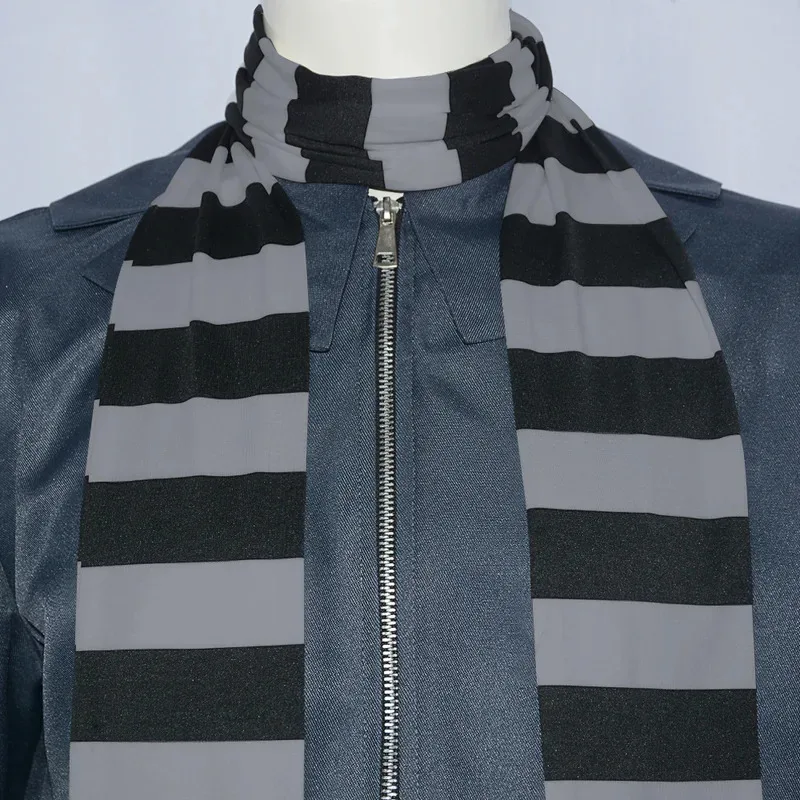 Movie Gru Cosplay Costume Coat Pants Scarf for Men Male Disguise Dress-Up Party Fantasy Outfits Halloween Carnival Roleplay Suit