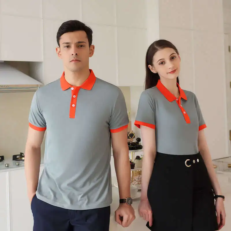 

Lightning Delivery Lapel, Short Sleeved Polo Ice Silk Skin Friendly Breathable Cultural Shirt To Enhance The Quality Of