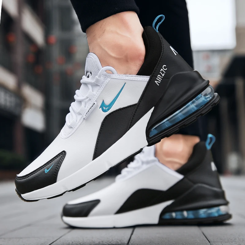 Leather Running Shoes for Men Casual Sports Sneakers Original Walking Jogging Air Cushion Male Trainers 2025 Big Size 45 46 47 image 4