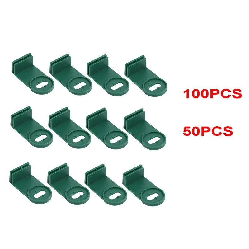 Plastic Corner Vine Fixing Clip Flower Climbing Clips Garden Clips Plastic Clothes Hanger Plastic Hooks 50Pcs