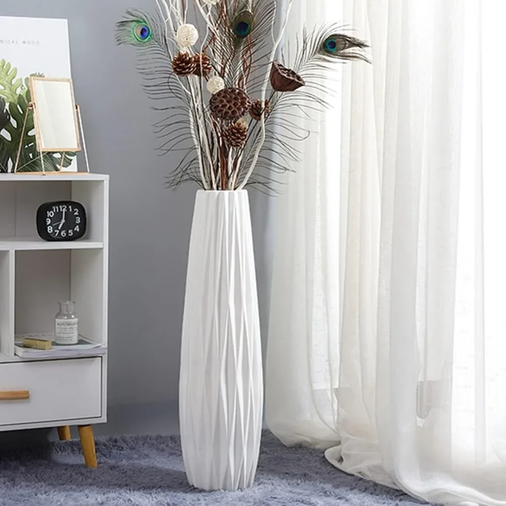 White High Rise Vase Wedding Center Decoration Bedroom Kitchen Ceramic Large Vase Free Shipping Office Living Room Home Decor