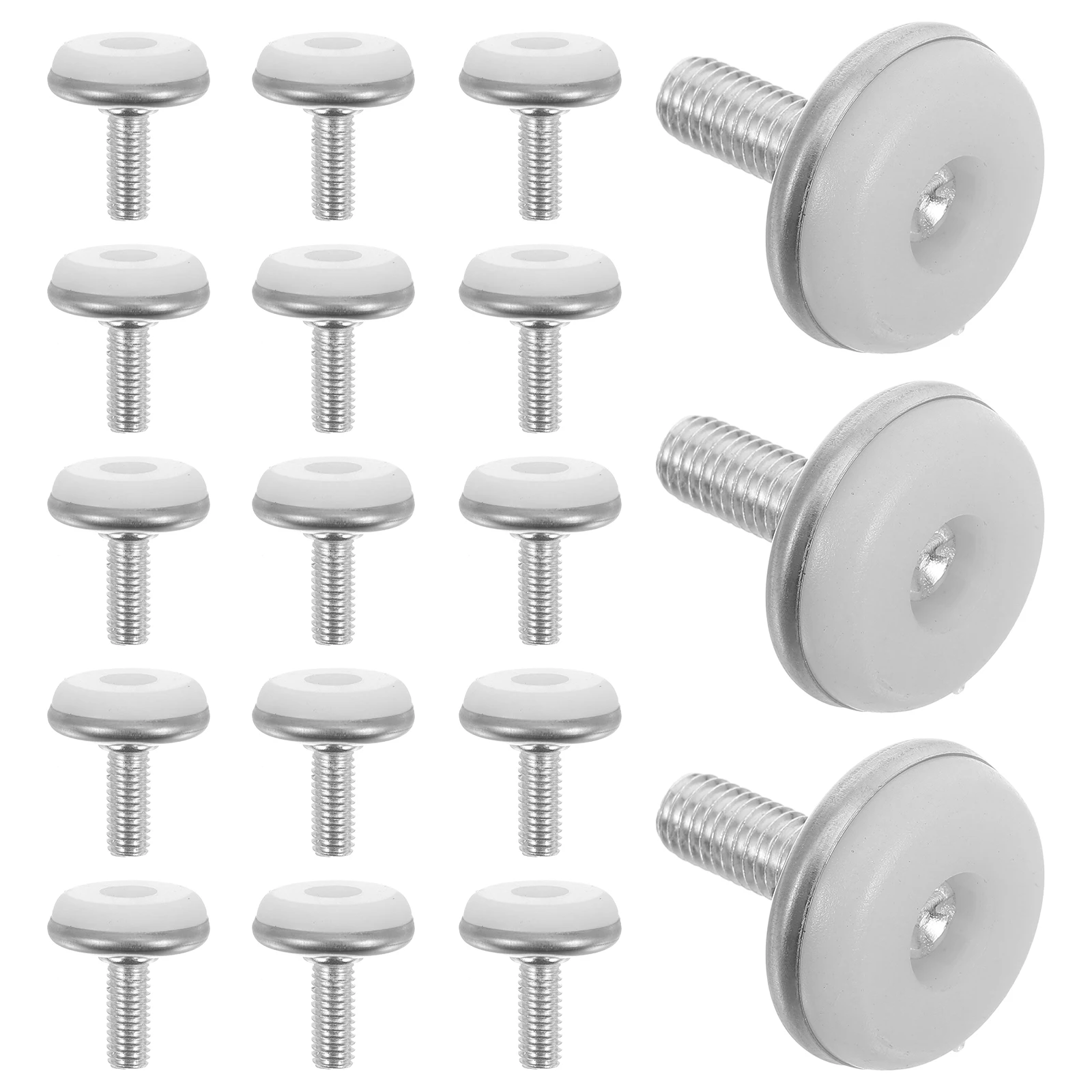 

50PCS Furniture Hardware Adjustable Leveling Feet Plastic Pads Heavy Duty Furniture Feet Levelers Table Chair Leg Leveler screws