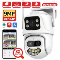 9MP 6MP Wifi Camera Outdoor PTZ Dual-Lens Dual-Screen Ai Humanoid Detection Auto Tracking Onvif Surveillance Camera iCSee App