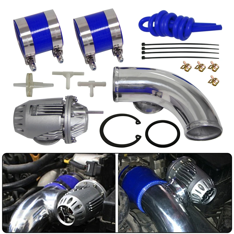 BOV Flange Pipe Adapter Kit 25PSI SQV SSQV IV Turbo Blow Off Valve & 2.5inch Universal