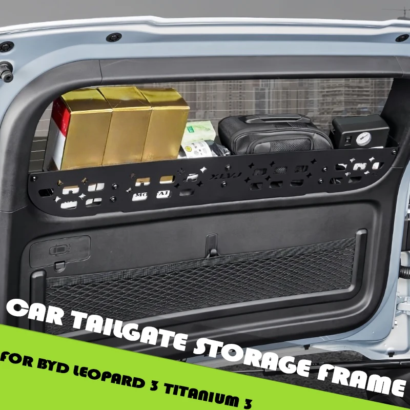 

Car Tailgate Storage Frame Fit for Leopard 3 Titanium 3 Auto Trunk Window Sill Fence Storage Frame Car Interior Upgrade Parts