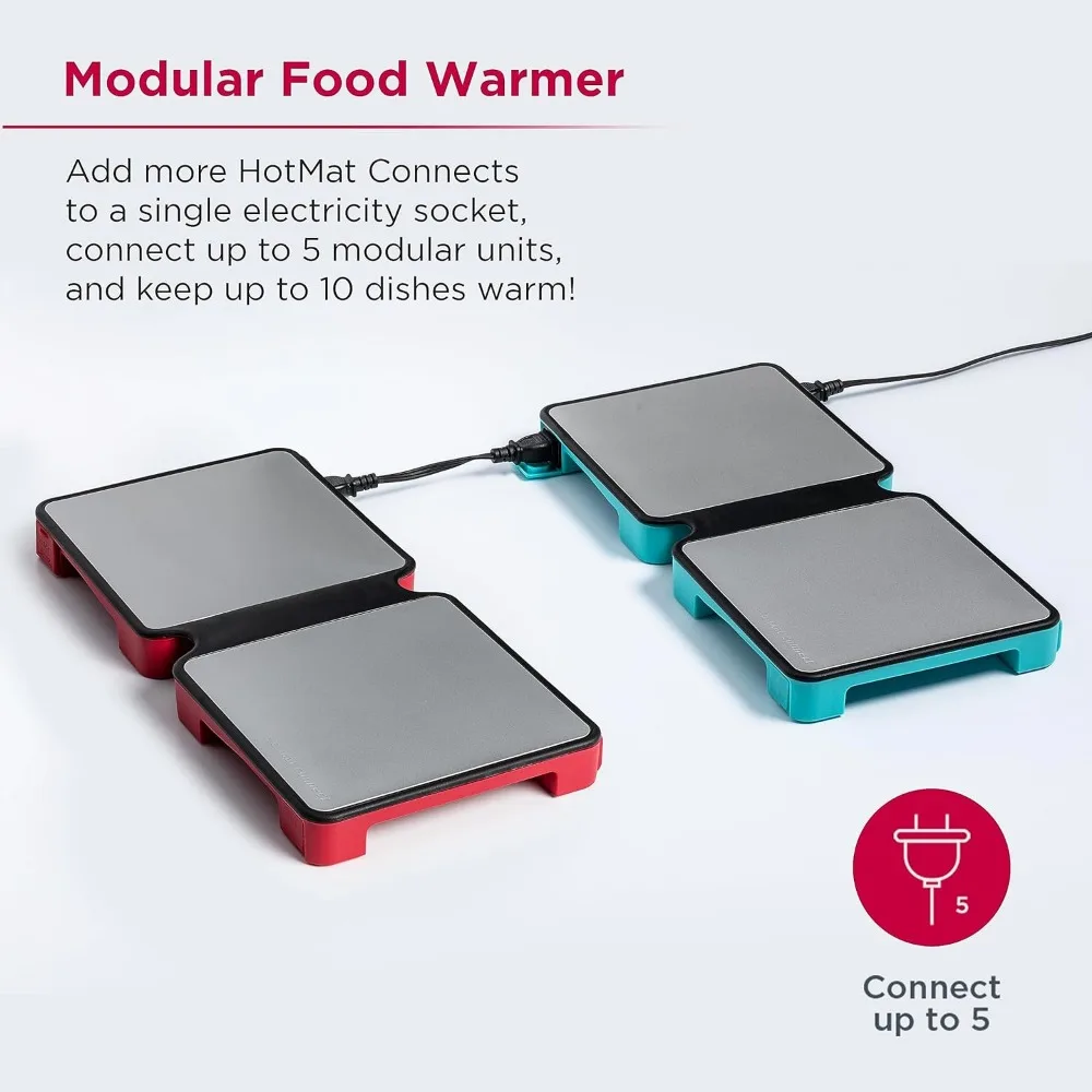 Food Warming Tray Electric Warming Tray with Silicone and Adjustable Temperature for Family Dinner Party and Buffet