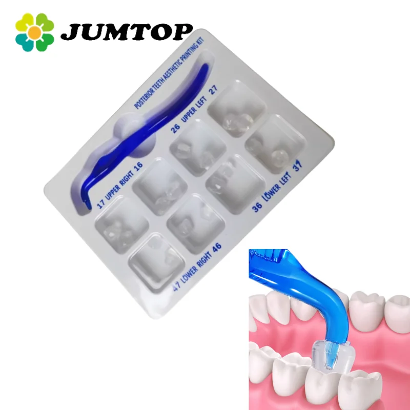 

JUMTOP Dental Orthodontic Posterior Teeth Aesthetic Printing Mould Kit Light Cure Composite Restoration Filling Tools