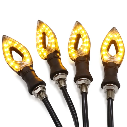 Imagen 2 del producto 4 Uds motocicleta 12 luces LED de señal de giro indicador intermitentes ámbar para Suzuki GSXR600 GSXR 750 1000 GSX-R600 GSX-R750