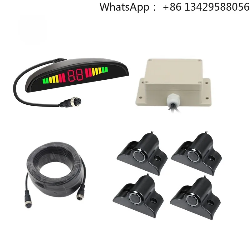 

Truck Auto Accessories Hot Car Rear Reverse Parking Aid System 4 Ultrasonic Sensor Parktronic with LED Display