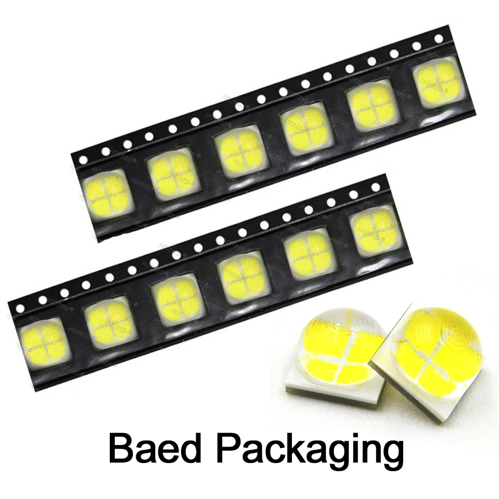 10pcs LED Chip 20W 12V 6V Creee XHP50 Cold White 6500K SMD 5050 COB 18W Beads For Flashlight Car Diving Light Source Accessory