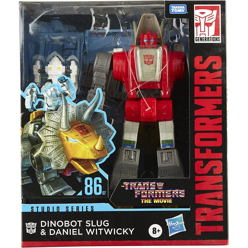 ชุดสตูดิโอ mainan Transformers 86-07ผู้นำระดับหม้อแปลง: ภาพยนตร์1986 dinobot Slug ตุ๊กตาขยับแขนขาได้ของขวัญโมเดล