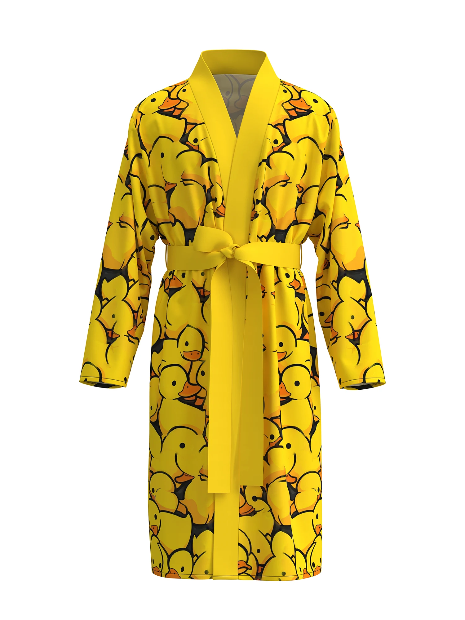 

New men's nightgown, skin-friendly bathrobe 3D printed home casual quick-drying non-fading spring and autumn thin style with bel