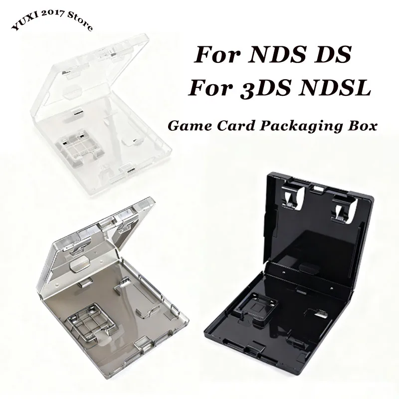 1/2PCS Transparent Black Game Card Packaging Box For 3DS NDSL NDSI DS Game Console Storage Card Box PP Plastic Storage Box — product photo 1 of 1