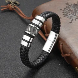 New Arrival Hand-woven Men's Bracelet Simple Premium Sense Ins Style Stainless Steel Bracelet