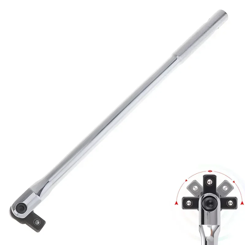 

With Square 1/2 Wrench Wrench Lever Head F Force Activity Socket Steering Rod Handle Activity Rotate 15" 180° Bar Head Strong