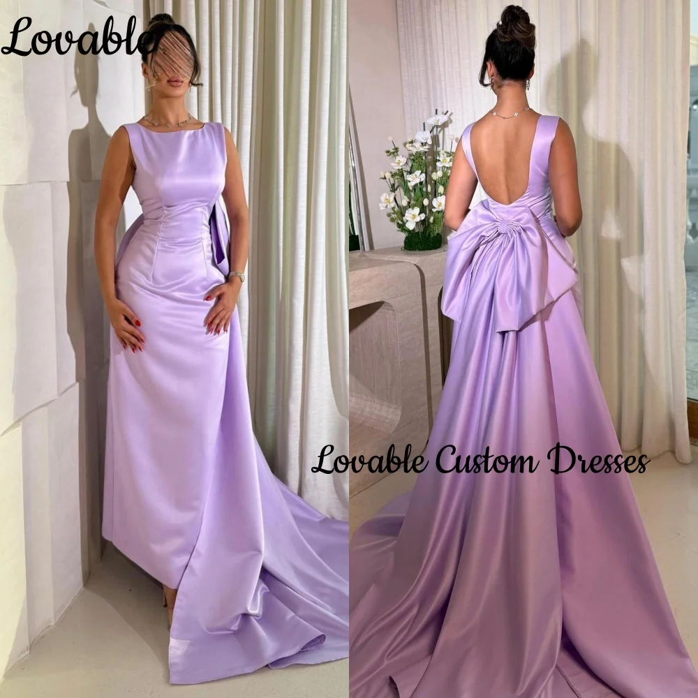 

Elegant Evening Dresses Customize A-Line Scoop Neckline Floor-Length Dresses For Special Events Zipper Up Beadings Vestidos De F