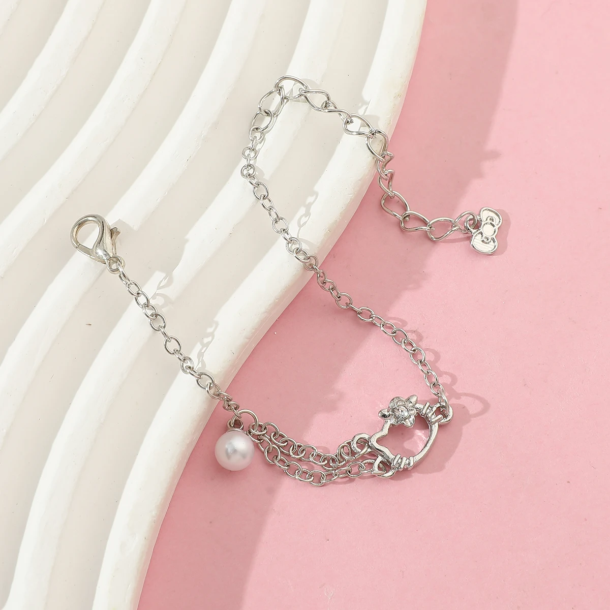 سوار مرحبا كيتي مصنوع يدويًا ، هدية بسيطة ومتعددة الاستخدامات للأصدقاء والصديقات ، عبر سانريو