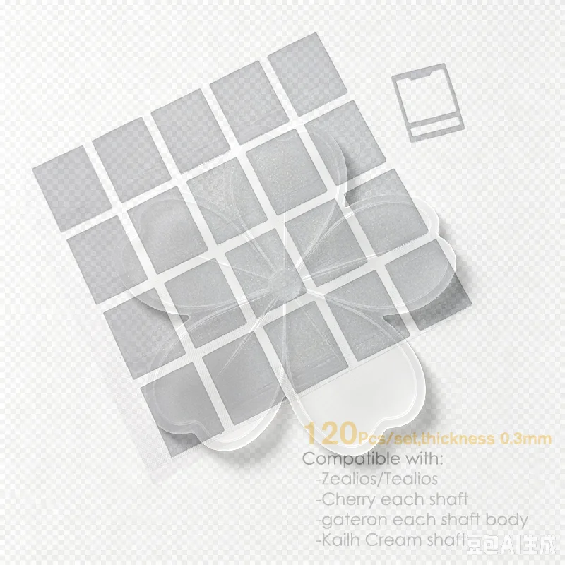 120Pcs/set Black MX Switch Film for Mechanical Keyboard MDI Shaft Film Repair