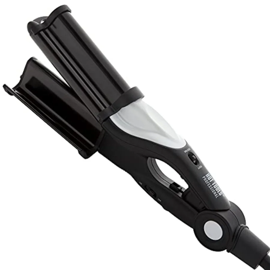

Hot Tools Pro Artist Nano Ceramic Deep Waver for Beachy Waves with Frizz Control and High Shine Black