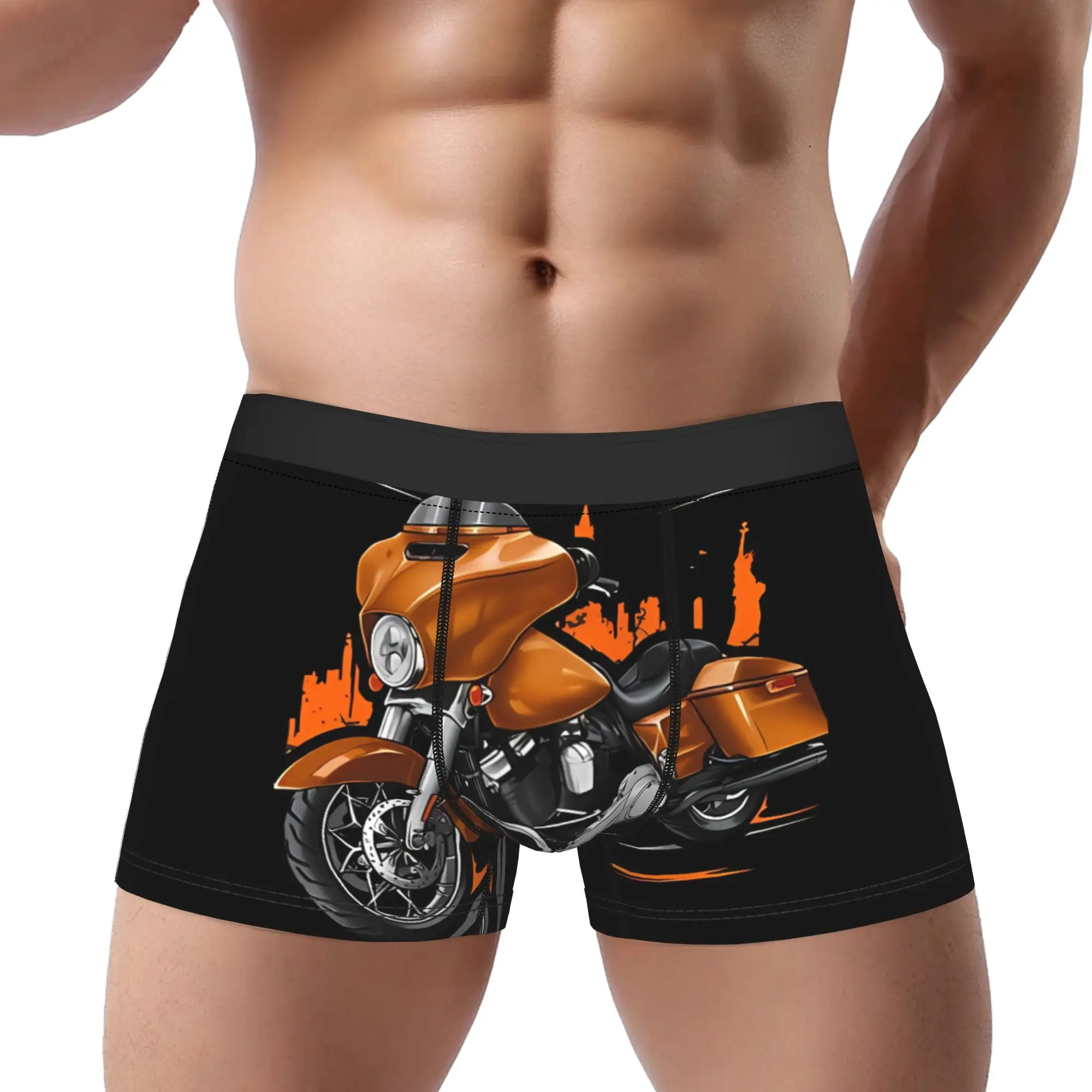 Amber Riders Street Glide Underpants Breathbale Panties Male Underwear Ventilate Shorts Boxer Briefs