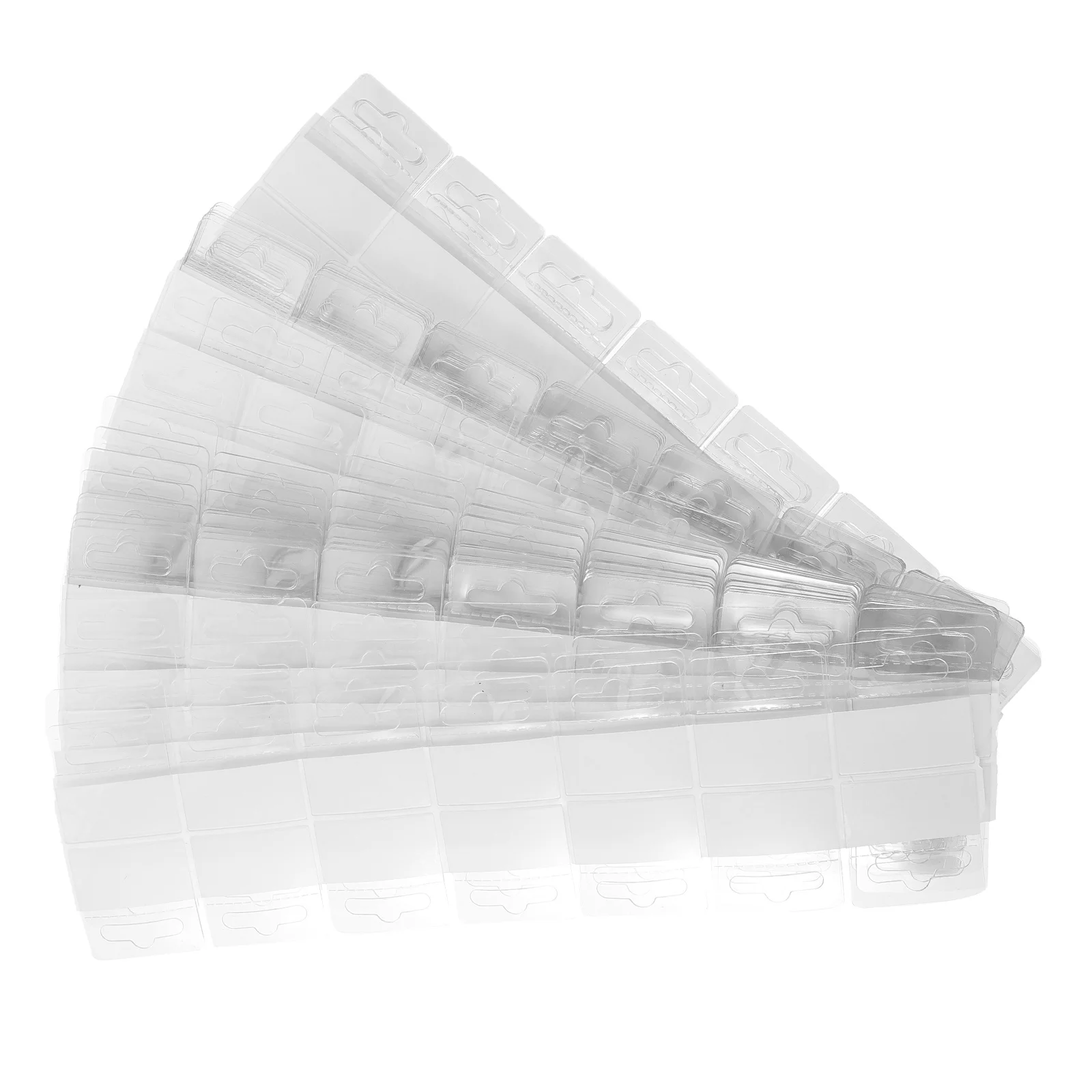 

500pcs PVC Clear Adhesive Hanging Tabs 38x38mm Retail Display Display Hooks Sticker Pegboard Hooks Home Office Use