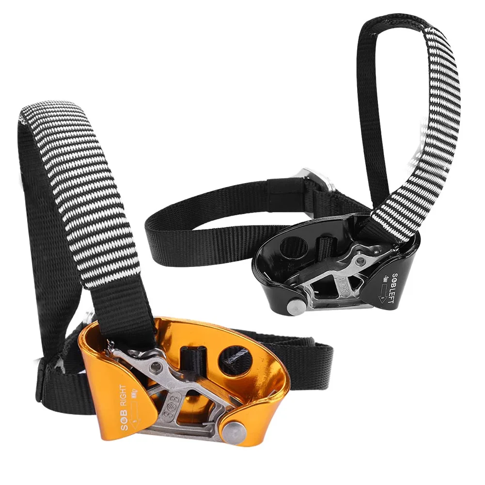 Adjustable Right and Left Foot Riser, Aluminum Magnesium Alloy, Climbing Equipment, Mountaineering and Rescue