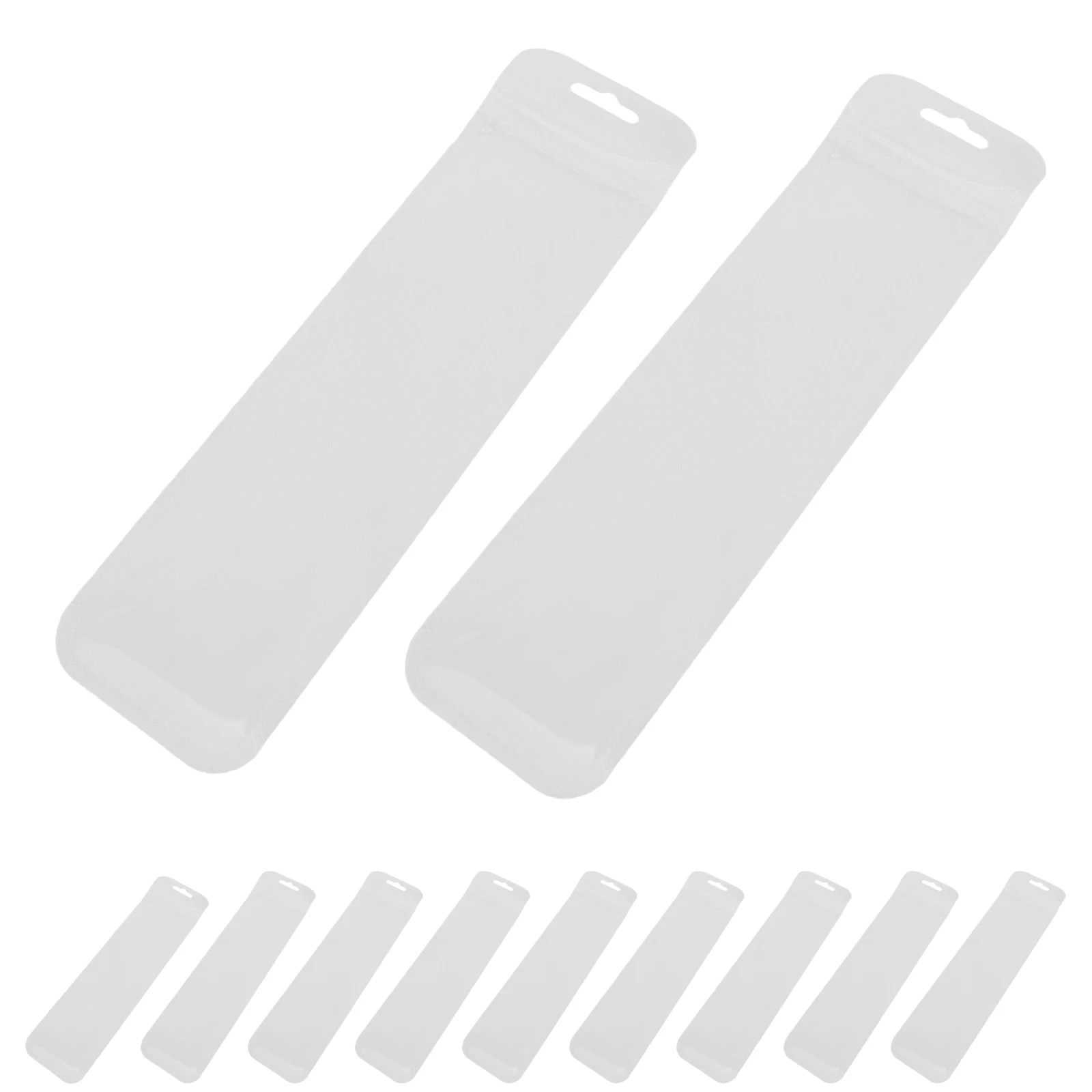 

100 pcs Transparent Pen Bags Clear Resealable for Business Accessories Lip Gloss Candy Jewelry Craft Storage