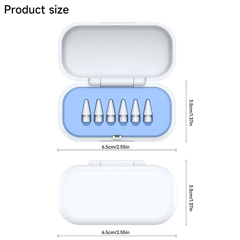 Universal Pen Nib Storage Box Anti-fall Replacement Pen Nib Box Suitable Apple First/second Generation Capacitive Pen Nib Box