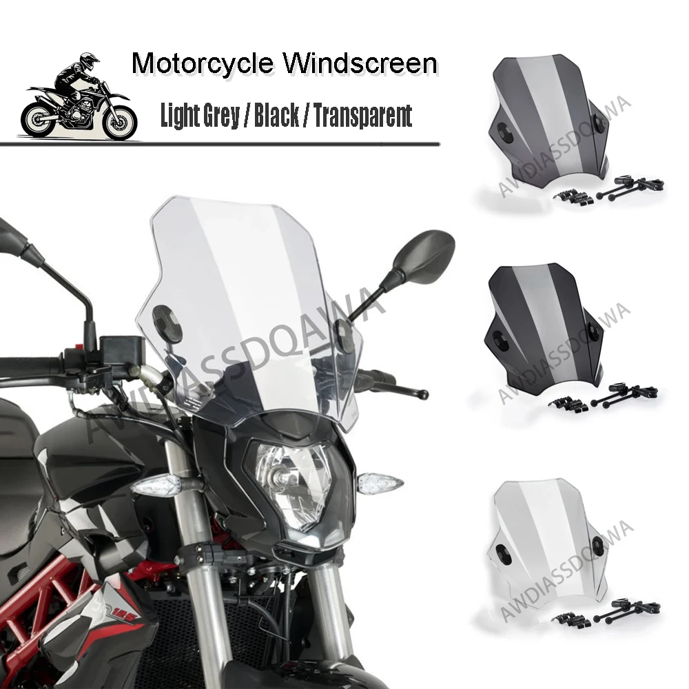

Adjustable windshield For Benelli BN251, BN251, BN302, BN302S, smoked lens, motorcycle windshield deflector