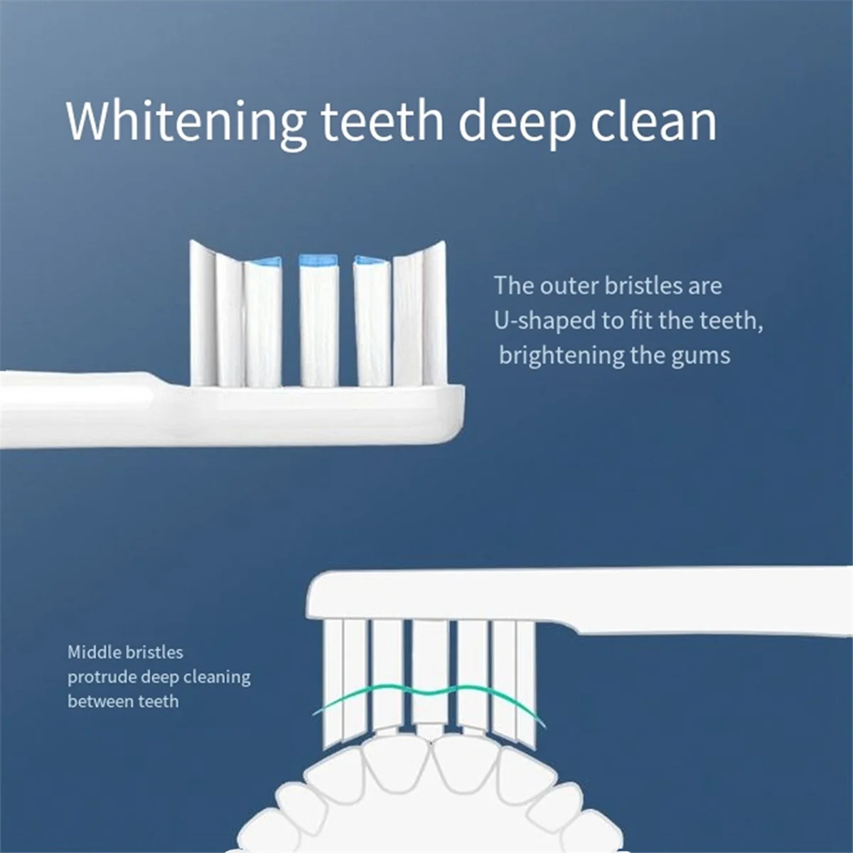 Têtes de brosse à dents électrique de rechange, blanches, pour T301 MES605 T302 MES608 T501 MES607