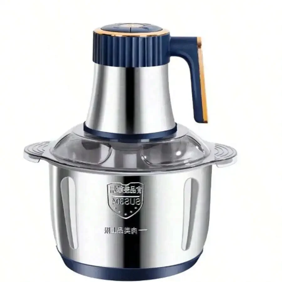 Electric Meat Grinder, Food Processor, Fruit Blender, Vegetable Chopper, Sausage Making Machine,5L Large-Capacity Double-Blade M