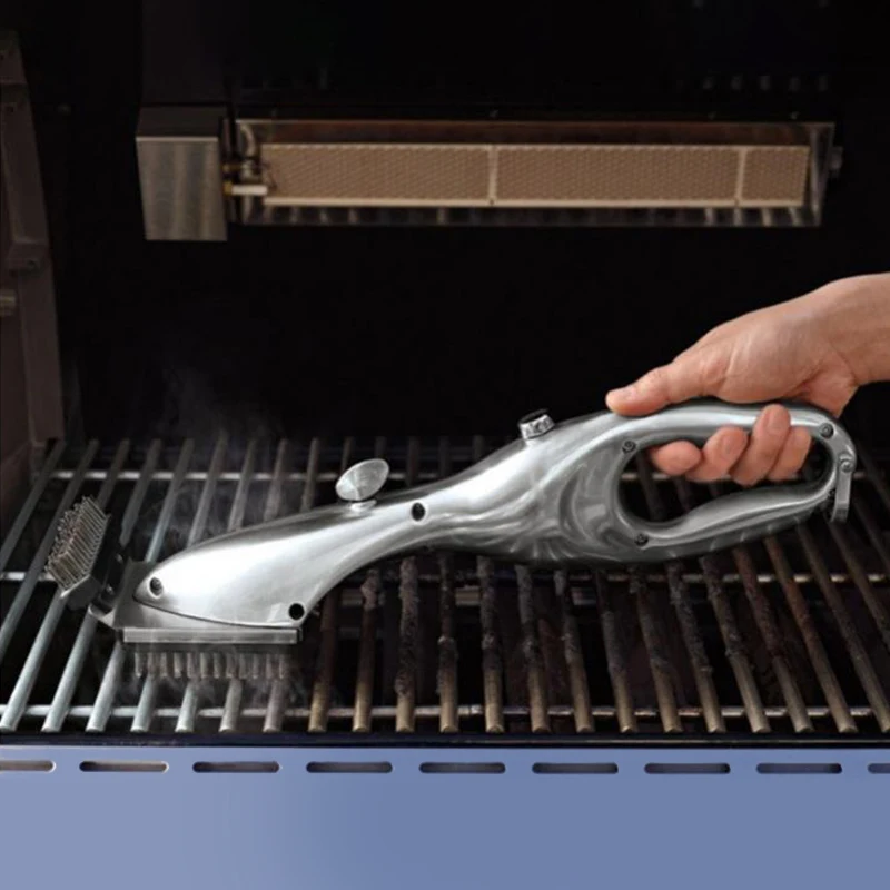 

Щетка для барбекю и скребок для парового барбекю, сверхмощный набор для чистки гриля из нержавеющей стали