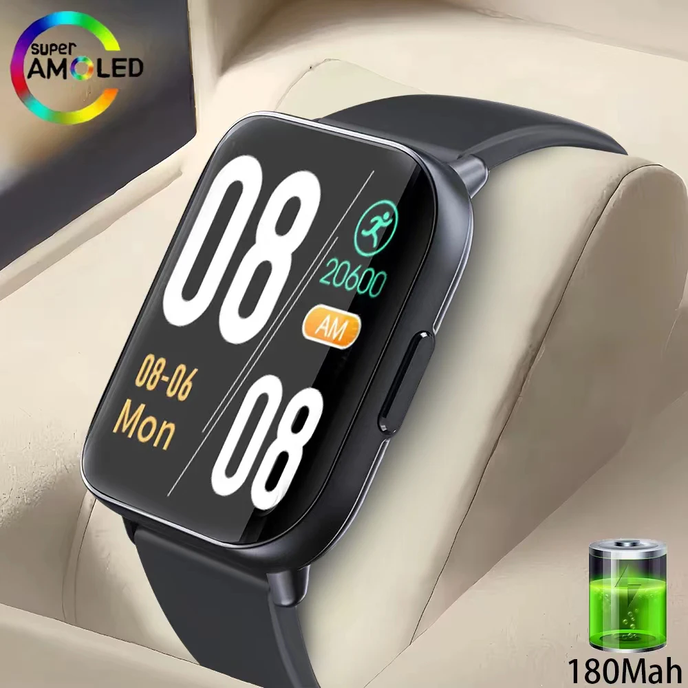 

GEJIAN Health Smart Watch Heart Rate Blood Oxygen Blood Pressure Monitoring Bluetooth Call Smartwatch Suitable for Android iOS