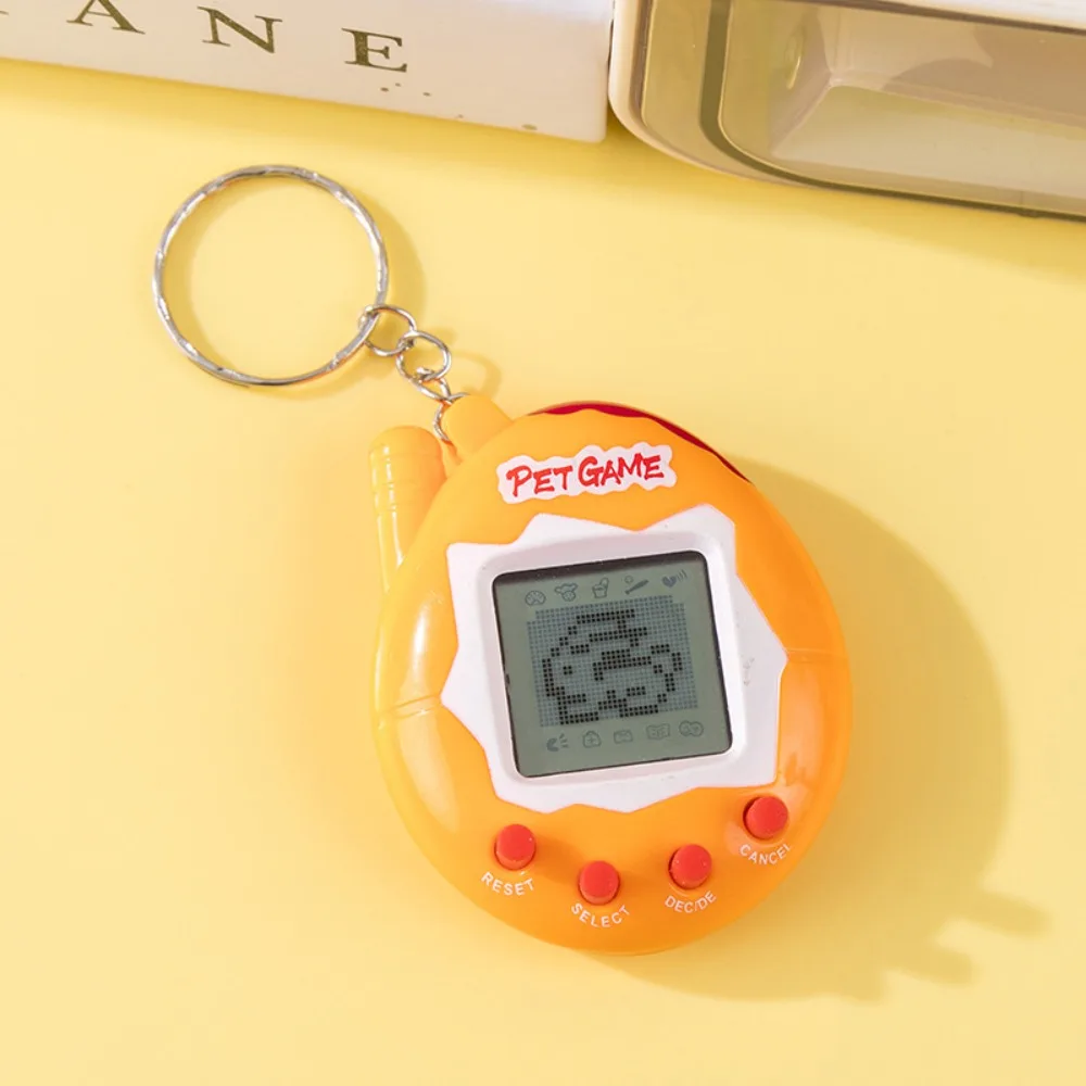 Mini Tamagotchi Spielkonsole Schlüsselanhänger, mehrsprachiges elektronisches Haustierspielzeug, Pixel Game Boy Anhänger für Kinder