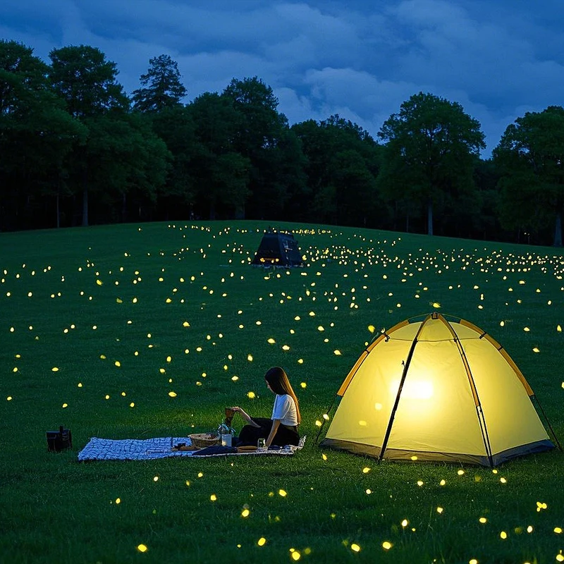 

Laser Projection Lights for Courtyard Landscape, Dynamic Firefly Star Atmosphere Lights, Outdoor IP67 Waterproof Laser Lamps
