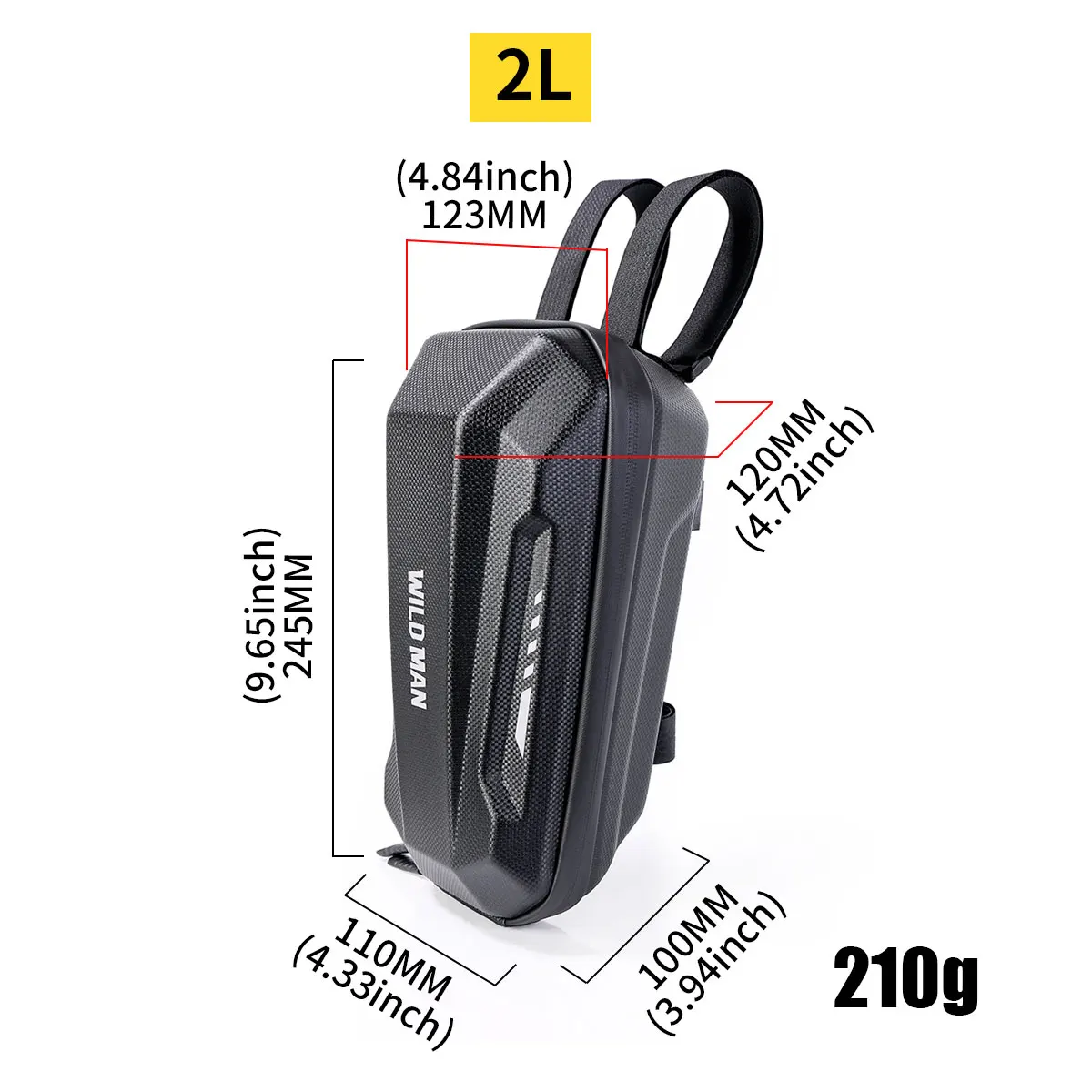 WILD MAN GD9 Bicycle Handlebar Bag, Stem Bag, Front Pannier, Outdoor Cycling Phone Mount Bag, and Outdoor Cycling Gear