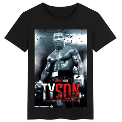 Boxing champion Mike Tyson Poster Custom Anniversary T-shirt Unisex Summer T-shirt