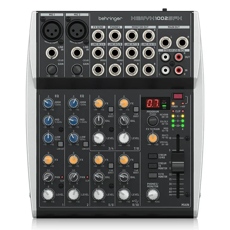 Behringers 1002SFX Professional Sound Mixer Live K Song Mixer Home Sound Console