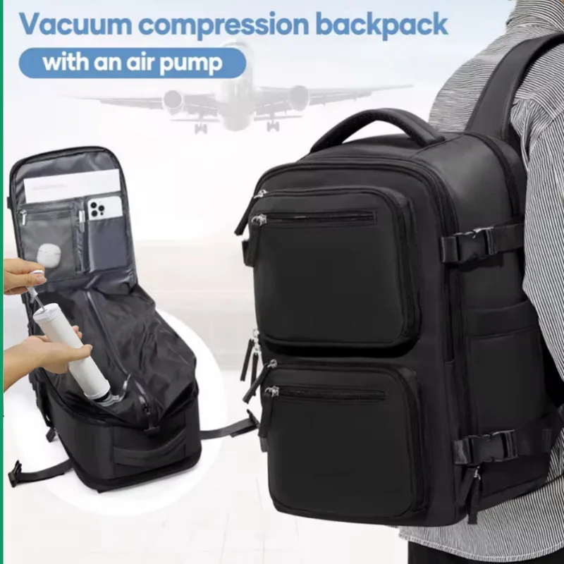 Cabin Size Travel Backpack 45x36x20 Vacuum Compression Laptop Backpack Carry On Bag for Women Men Business Work Travel Backpack