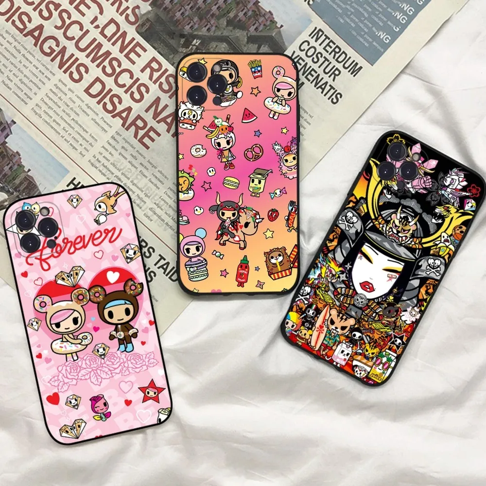 Japan T-Tokidokis Phone Case For iPhone 15 14 11 12 13 Mini Pro XS Max Cover 6 7 8 Plus X XR SE 2020 Funda Shell