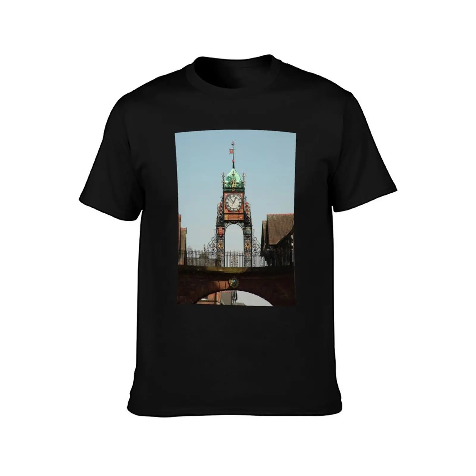 Eastgate Clock, Chester. England. T-Shirt Large Size Soft Cotton T-Shirt